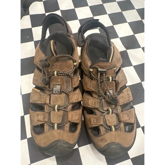 KEEN Men\'s Waterproof Leather Sandals Size 13 Hiking Water Outdoor Shoes fisher main image 4